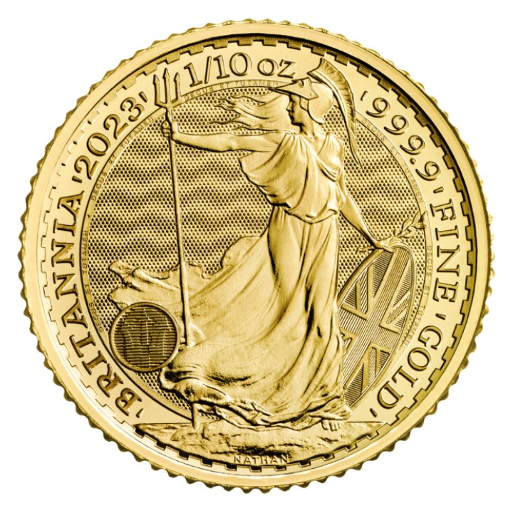 Britannia - King Charles III 1/10 ounce Gold 2023