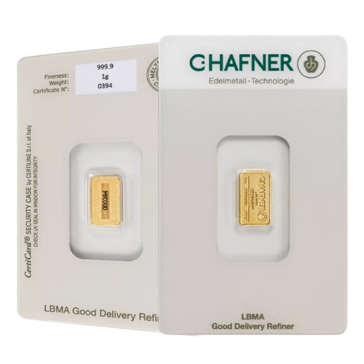 C. Hafner 1 gram Gold Bar LBMA