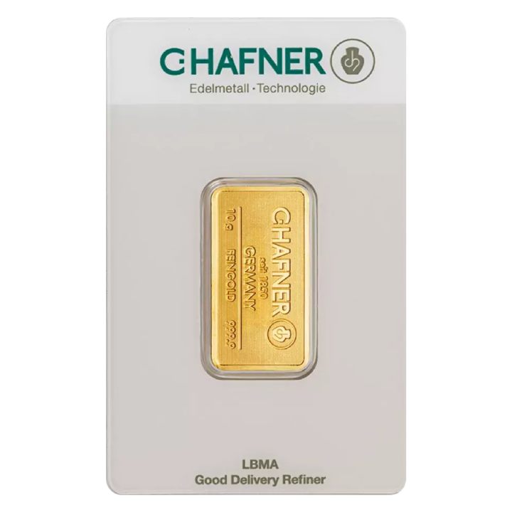 C. Hafner 10 grams Gold Bar LBMA