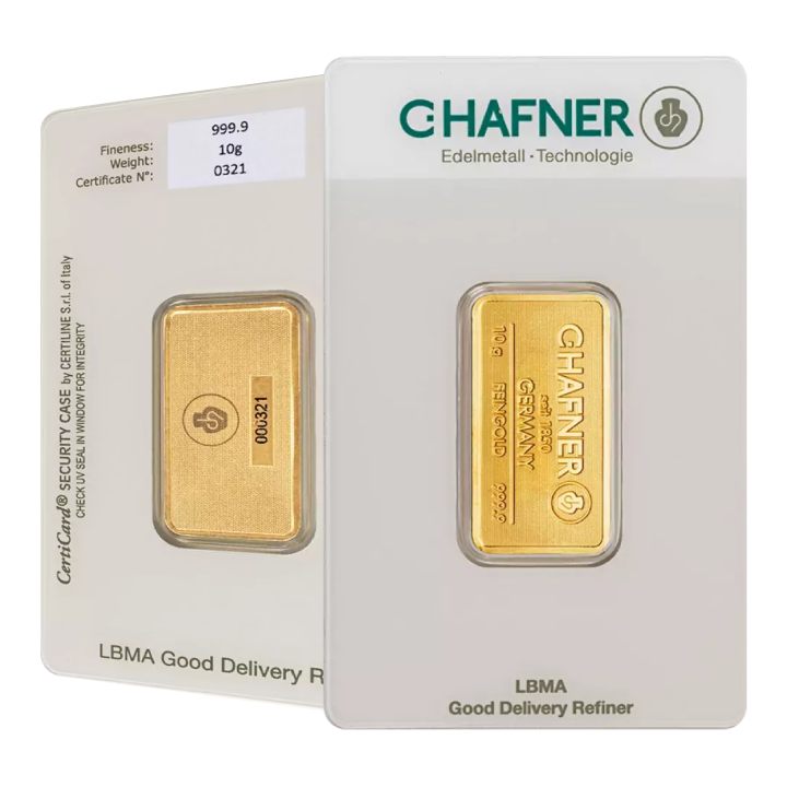 C. Hafner 10 grams Gold Bar LBMA