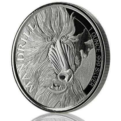 Cameroon: Mandrill 1 oz Silver 2020