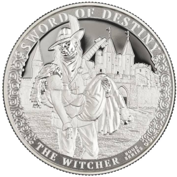 Cameroon: The Witcher Book Series - Sword of Destiny 1 oz Silver 2024