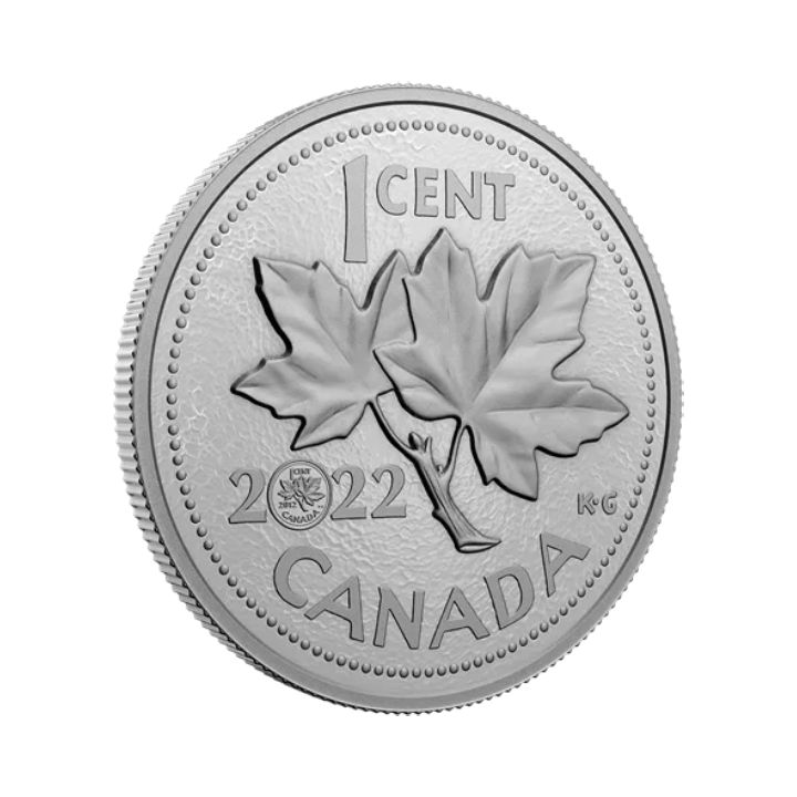 Canada: 10. anniversary Last Penny 5 oz Silver 2022 Proof