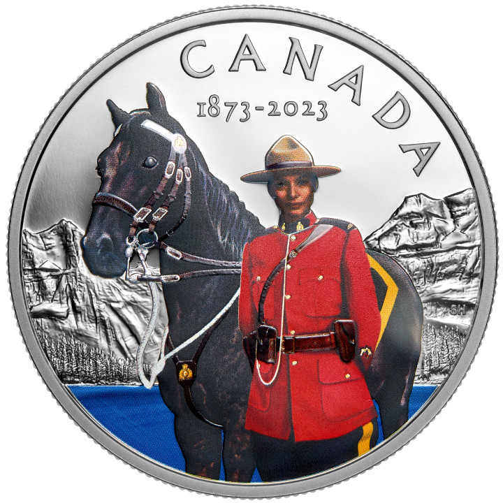 Canada: 150th Anniversary of the RCMP coloured $20 Silver 2023 Proof 