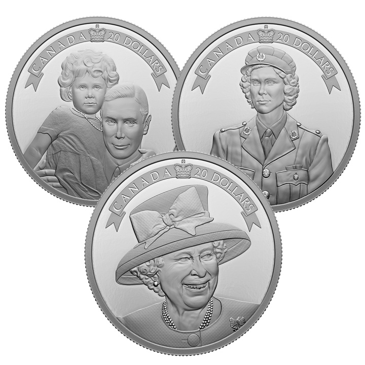Canada: A Tribute to an Extraordinary Life 3 x 1 oz Silver 2022 Proof Set