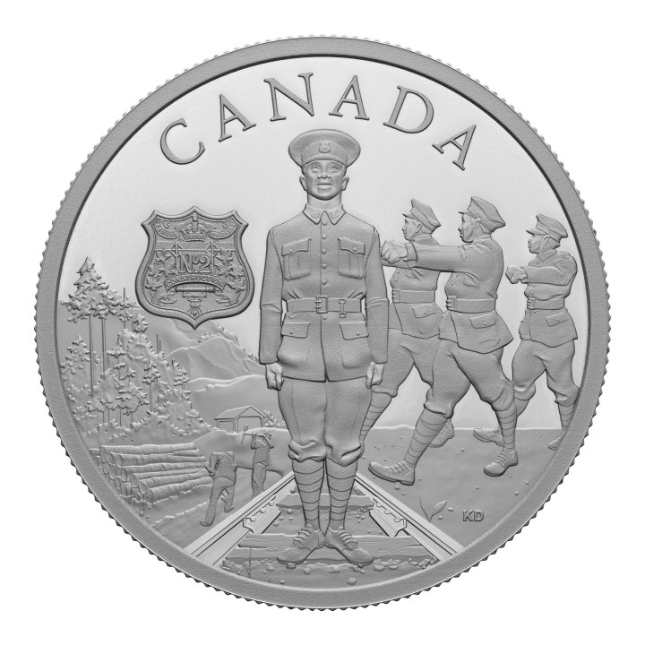 Canada: Commemorating Black History - No. 2 Construction Battalion $20 Silver 2023 Proof 