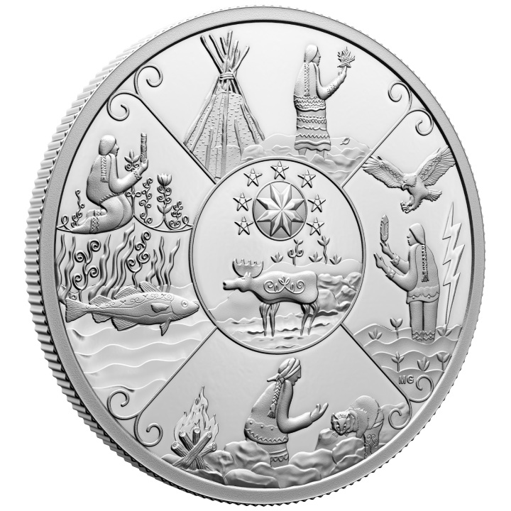 Canada: Generations - Mi'kmaq Creation Story $20 Silver 2023 Proof 