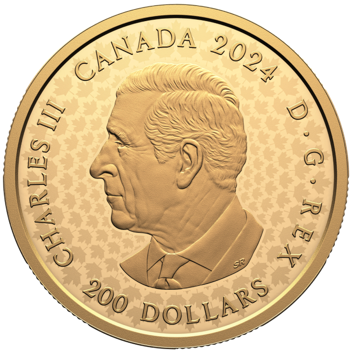 Canada: Great Hunters - Cougar $200 Gold 2024 Proof Ultra High Relief Coin