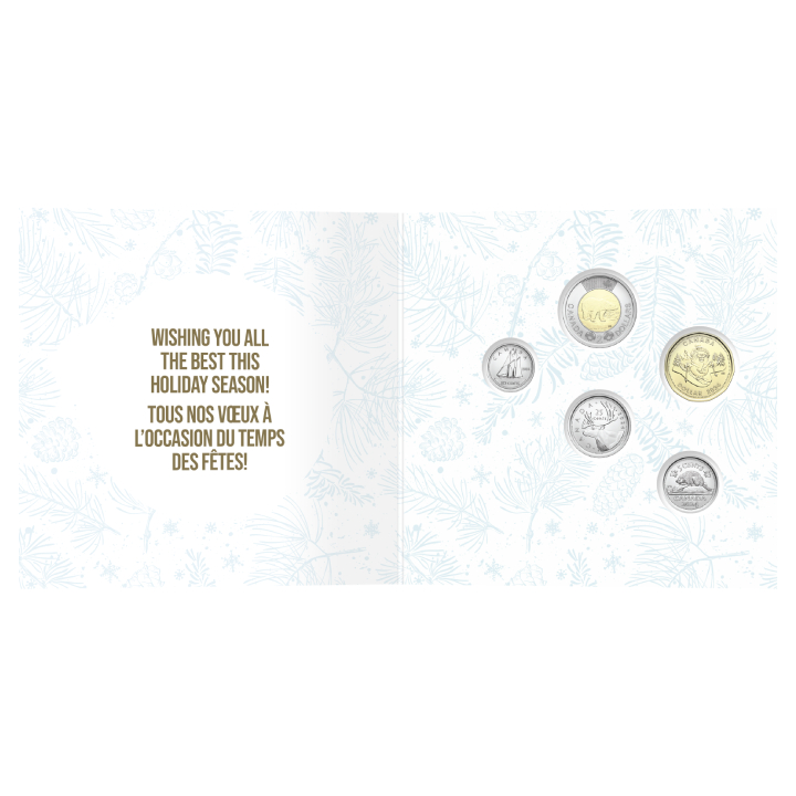 Canada: Holiday Gift 5 Coins Silver 2024 Set