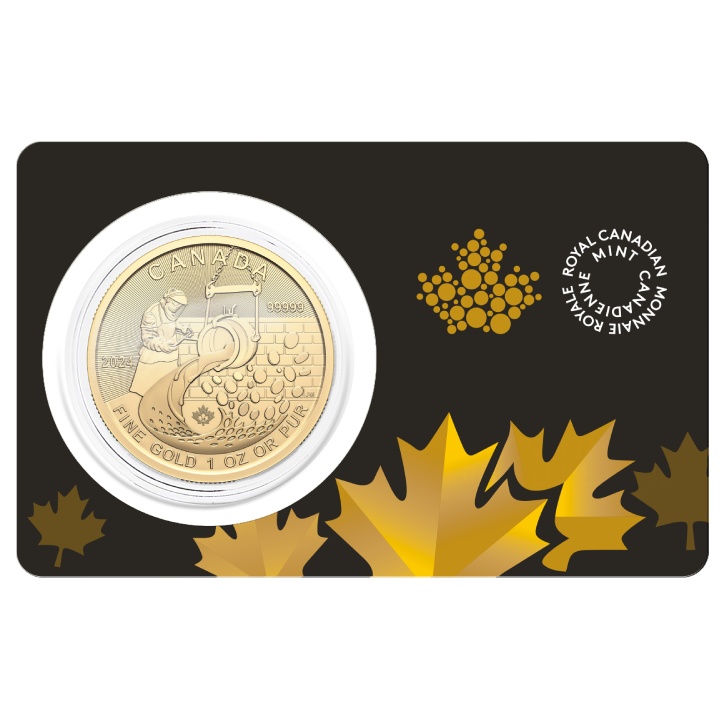 Canada Klondike: Gold Rush - From Dore to Refined Gold 1 oz Gold 2024