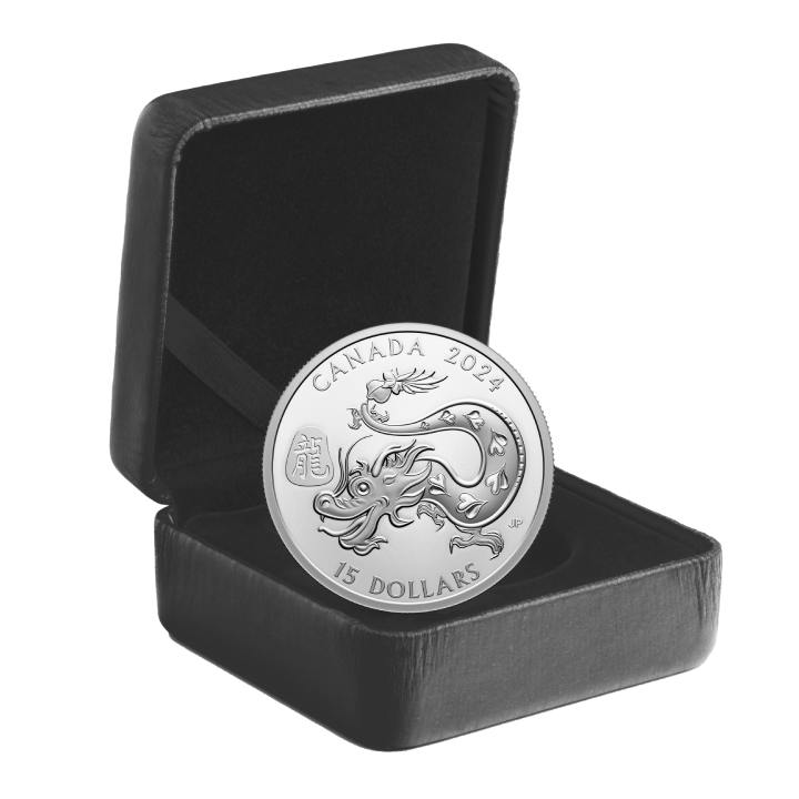 Canada: Lunar Year of the Dragon 1 oz Silver 2024 Proof