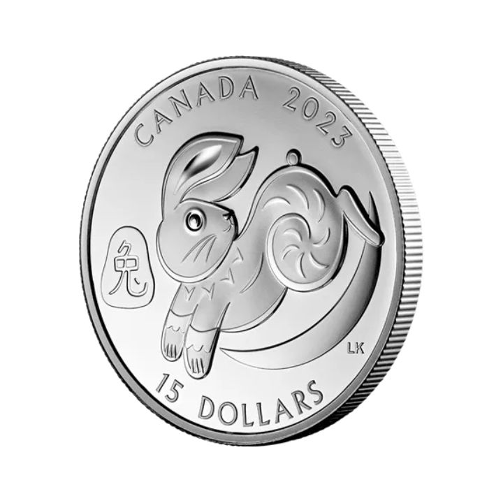 Canada: Lunar Year of the Rabbit 1 oz Silver 2023 Proof