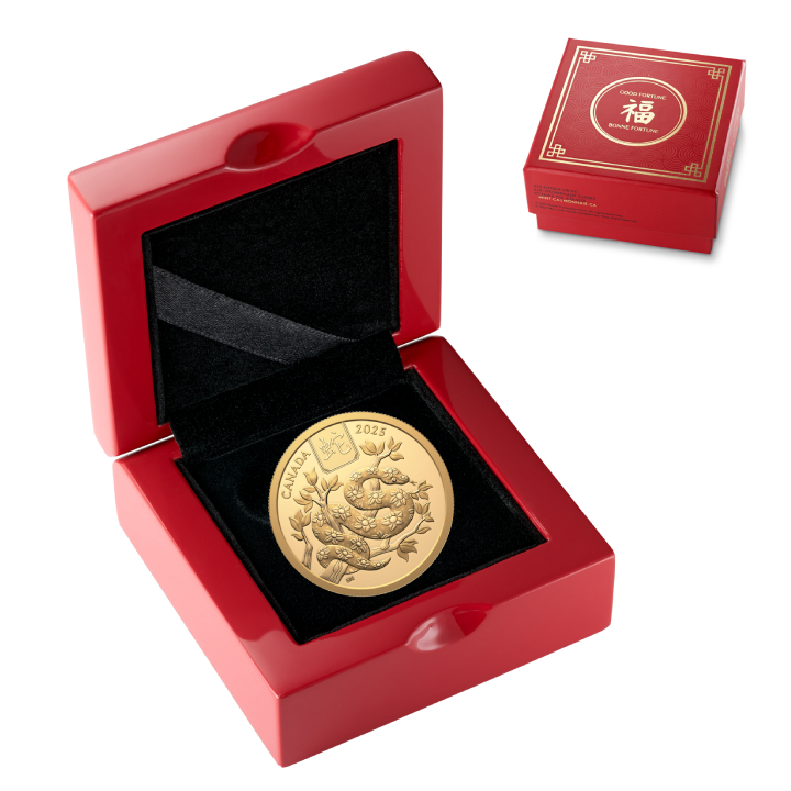 Canada: Lunar Year of the Snake $100 Gold 2025 Proof