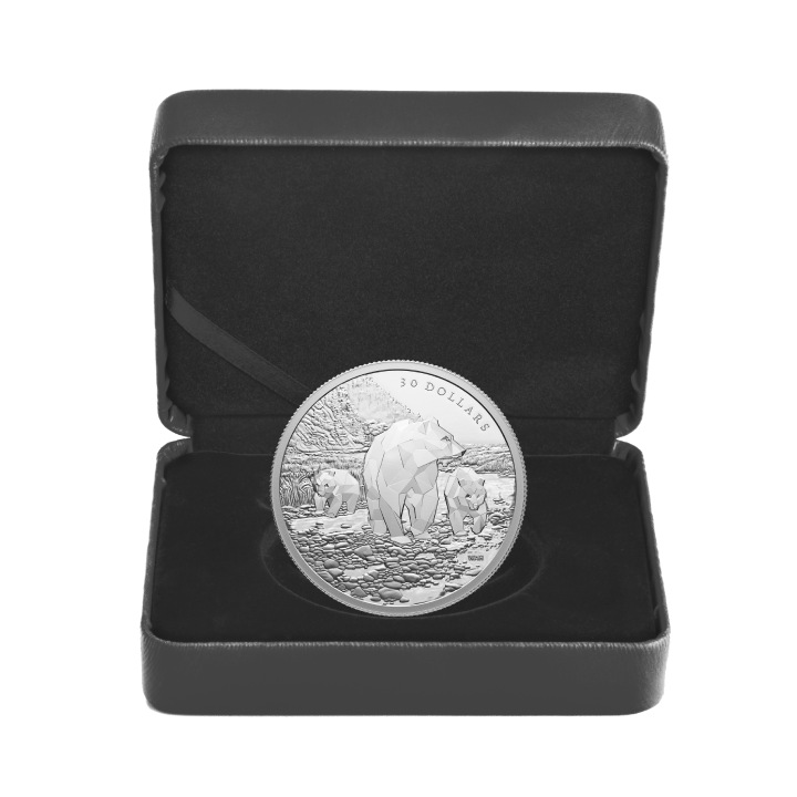 Canada: Multifaceted Animal Family - Grizzly Bears 2 oz Silver 2023 Proof