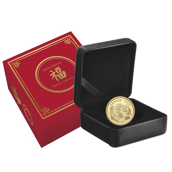 Canada: Spirit Dragon $8 Gold 2024 Proof