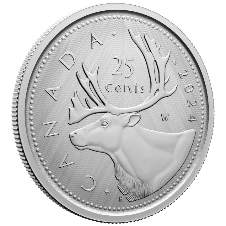 Canada: Tribute - W Mint Mark "Caribou" 25-cents Silver 2024 Specimen