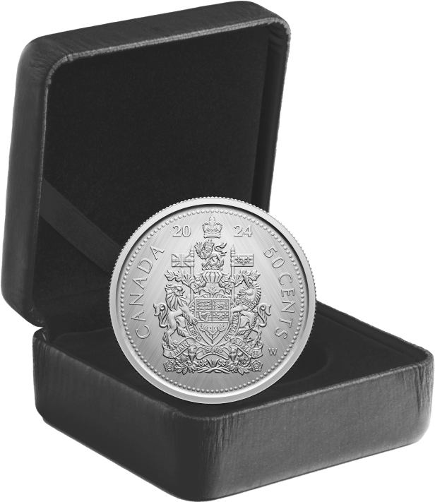 Canada: Tribute - W Mint Mark "Coat of Arms" 50-cent Silver 2024 Specimen