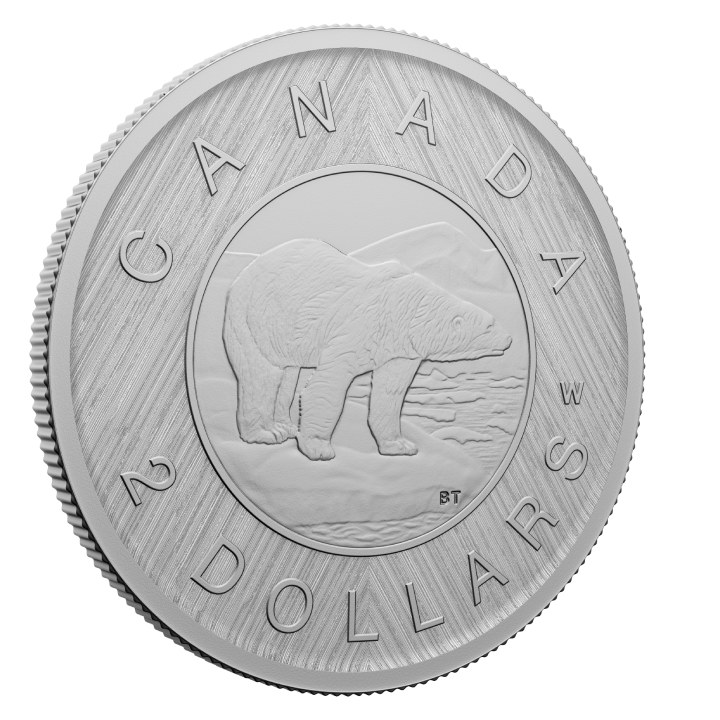 Canada: Tribute - W Mint Mark "Polar Bear" $2 Silver 2023 Specimen