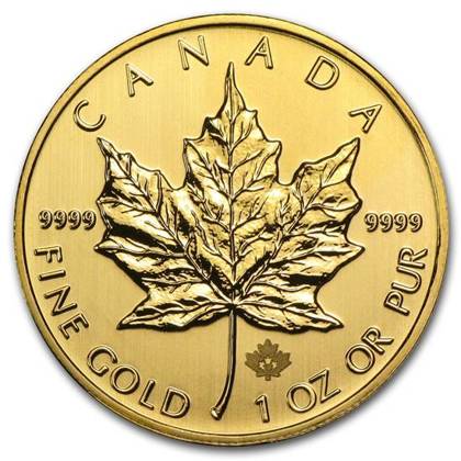 Canadian Maple Leaf 1 oz Gold 2013