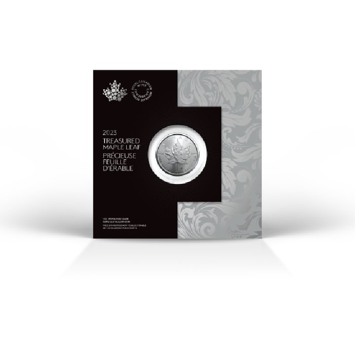 Canadian Maple Leaf Treasured 1 oz Silver 2023