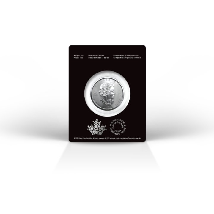 Canadian Maple Leaf Treasured - Congratulations 1 oz Silver 2023