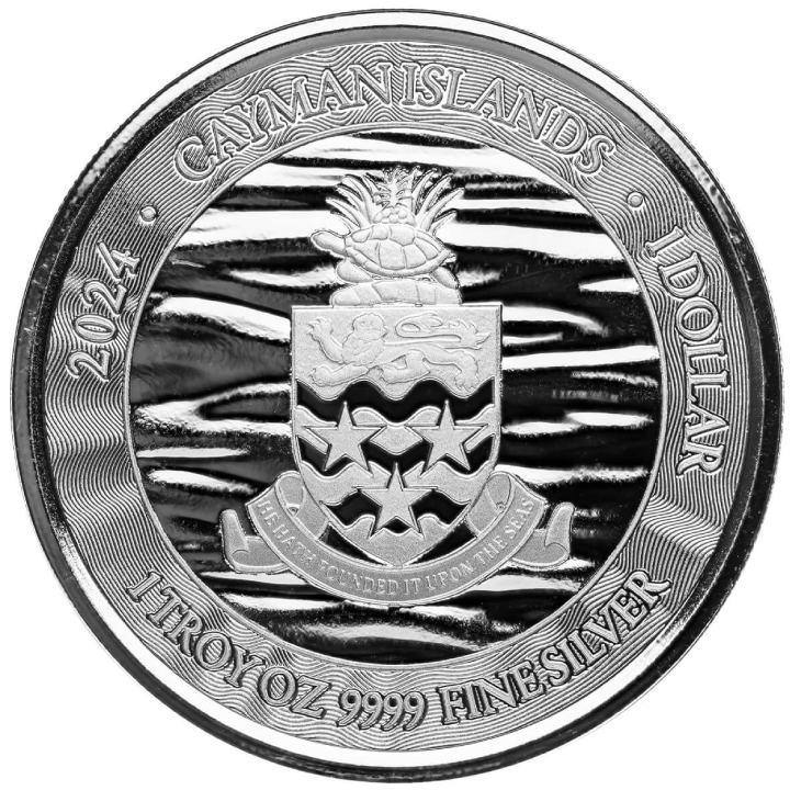 Cayman Islands: Marlin 1 oz Silver 2024 Prooflike 