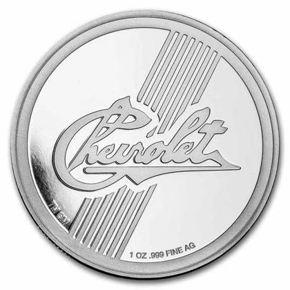 Chevrolet Original Logo (1911-1914) 1 oz Silver 