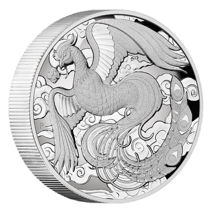 Chinese Myths and Legends: Phoenix 2 oz Silver 2022 Proof High Relief