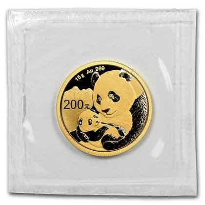 Chinese Panda 15 grams Gold 2019