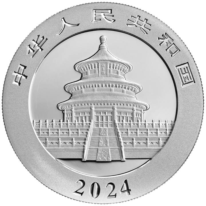 Chinese Panda 30 gram Silver 2024