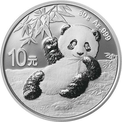 Chinese Panda 30 grams Silver 2020