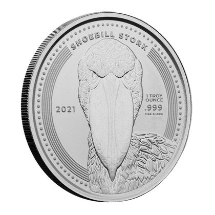 Congo: Shoebill Stork 1 oz Silver 2021