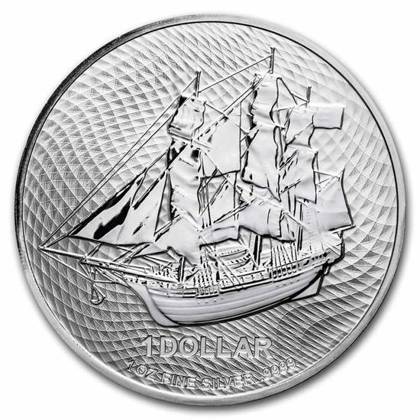 Cook Islands HMS Bounty 1 oz Silver 2022