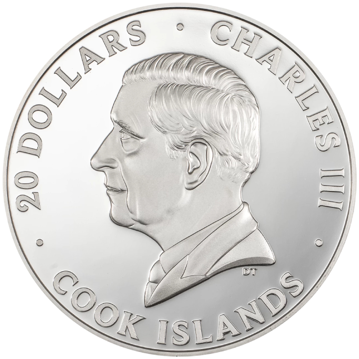 Cook Islands: Silver Burst - Bald Eagle 3 oz Silver 2024 Proof