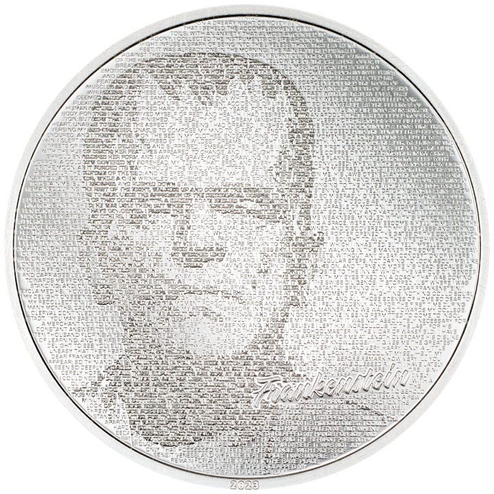 Cook Islands: Typefaces - Frankenstein 1 oz Silver 2023 Proof 