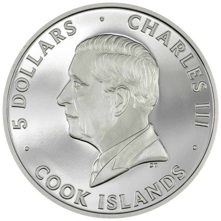 Cook Islands: Underlook - Undercat coloured 1 oz Silver 2024 Proof Ultra High Relief