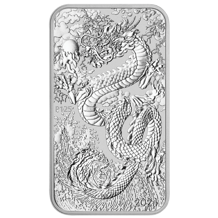 Dragon Rectangular Coin 1 oz Silver 2024