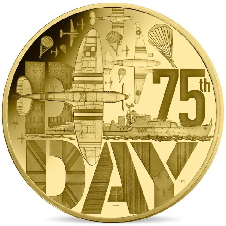 France: D-day 75th Anniversary 1 oz Gold 2019 Proof