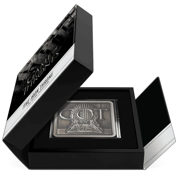 Game of Thrones - Iron Throne 1 oz Silver 2022 Antiqued Finish