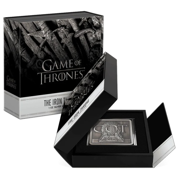 Game of Thrones - Iron Throne 1 oz Silver 2022 Antiqued Finish