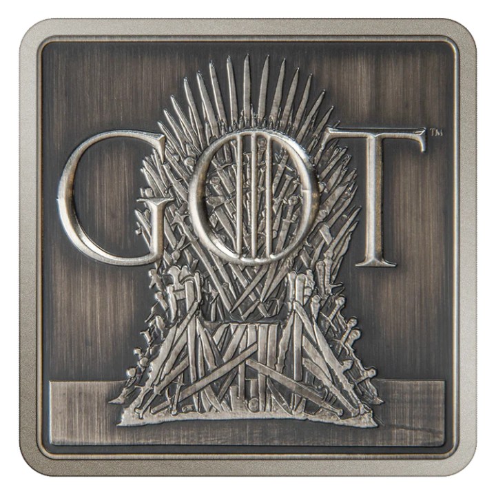 Game of Thrones - Iron Throne 1 oz Silver 2022 Antiqued Finish