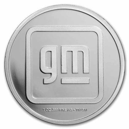 General Motors Modern Logo (2021-Present) 1 oz Silver 