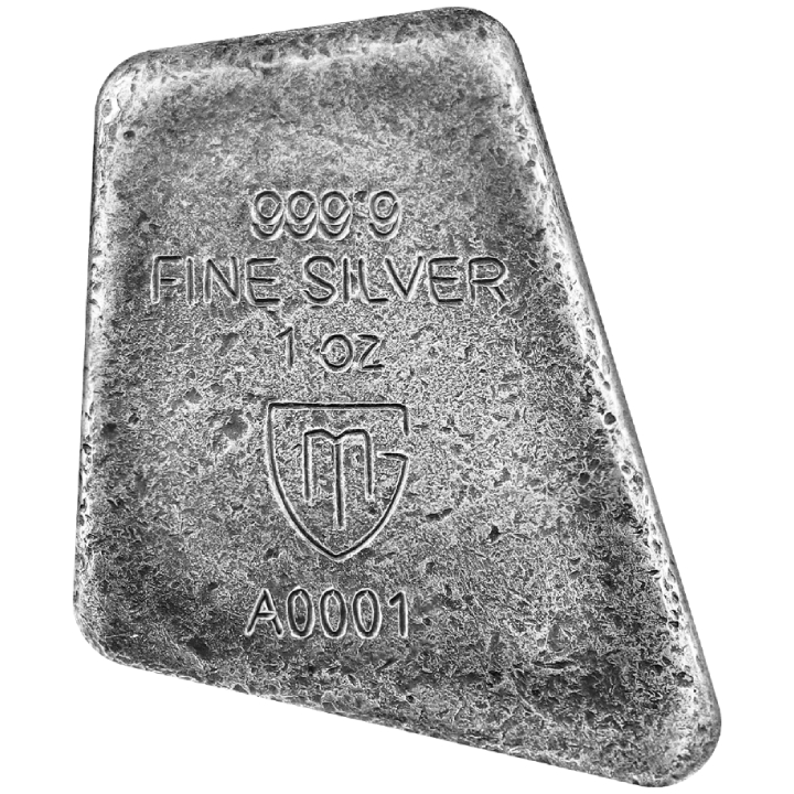 Germania Mint: Runes - Uruz coloured 1 oz Silver Bar Antique Finish