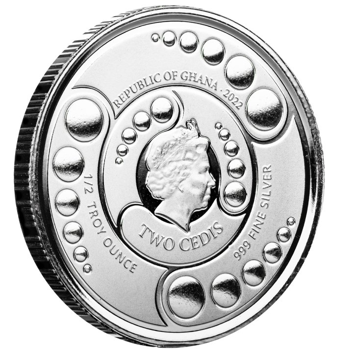 Ghana: Alien 1/2 oz Silver 2022 Prooflike