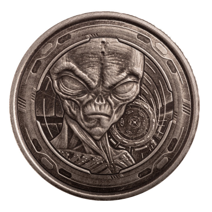 Ghana: Alien 4 x 1/2 oz Silver 2022 Set