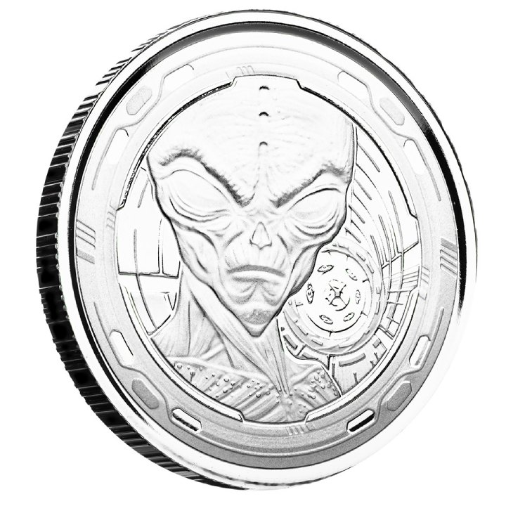 Ghana: Alien 4 x 1/2 oz Silver 2022 Set