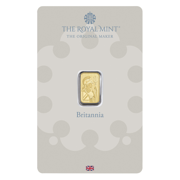 Gold Bar Britannia 1 gram