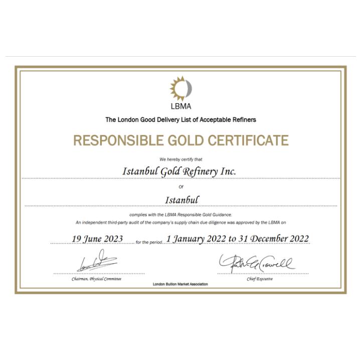 IGR 1 gram Gold LBMA bar