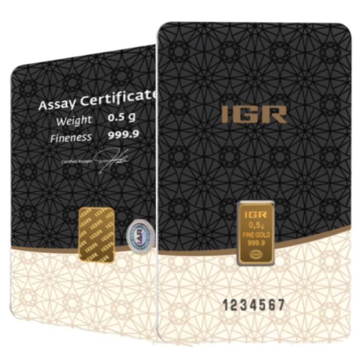 IGR bar 0.5 grams Gold LBMA