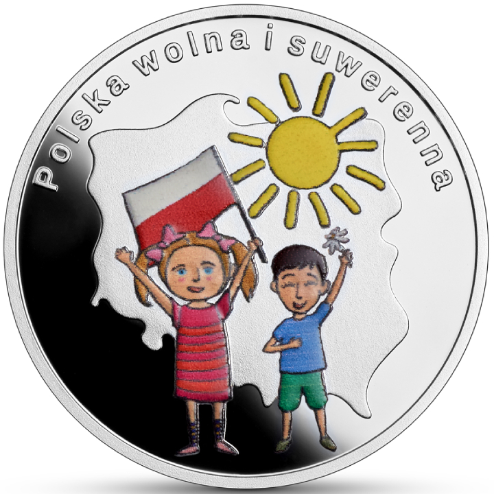 In Poland I believe - Poland free and sovereign colored 10 zloty Silver 2024 Proof